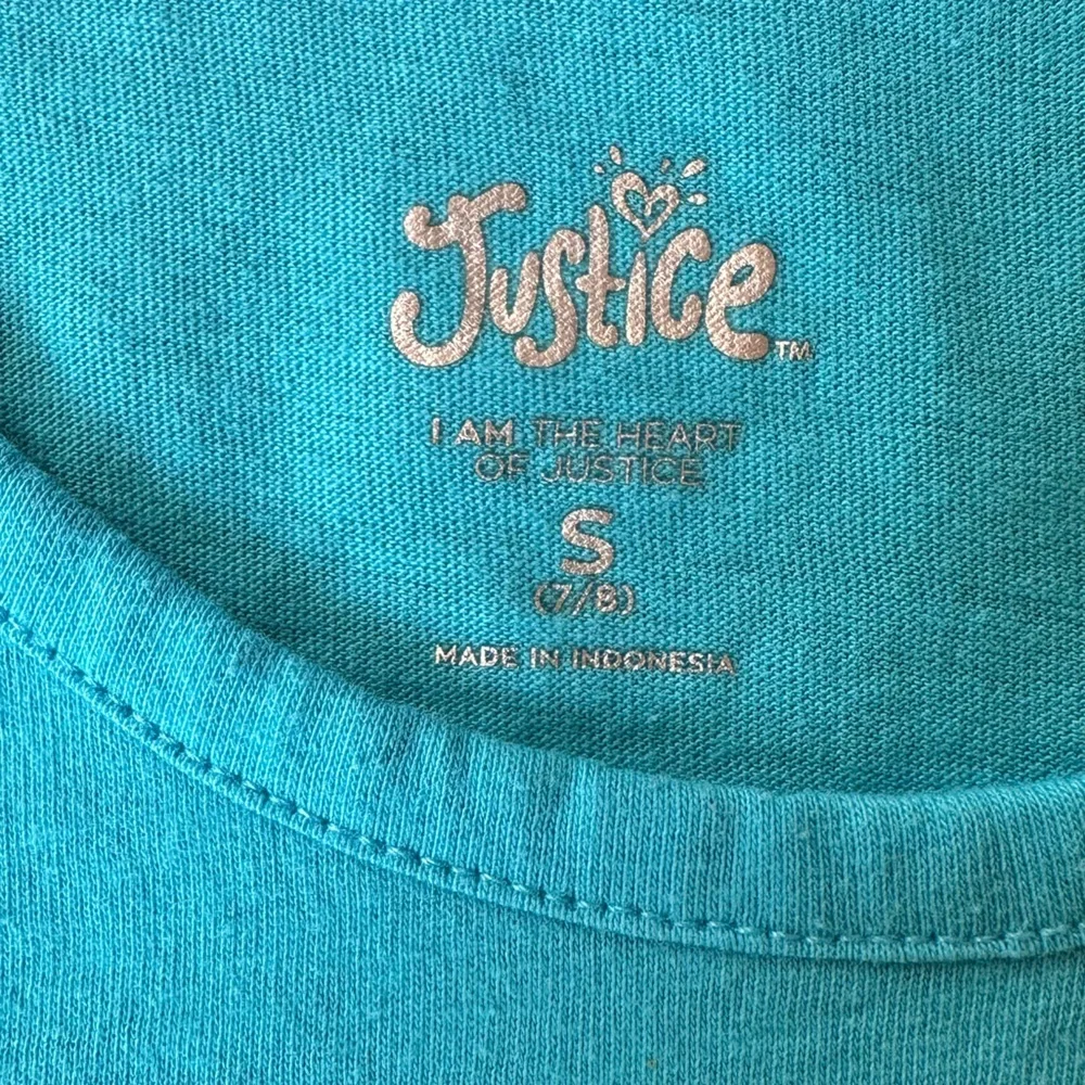 Justice Blue 'Strong' Graphic Tank Top